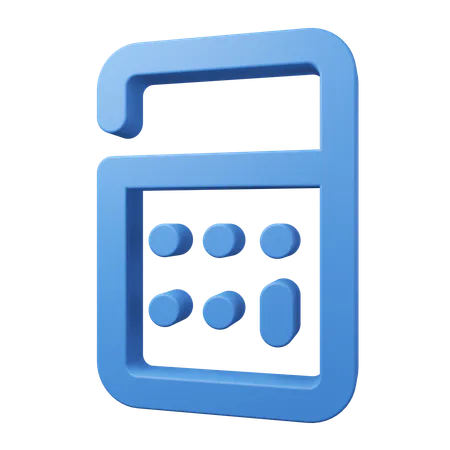 Calculateur  3D Icon