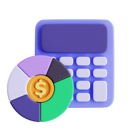 Calculer le budget  3D Icon