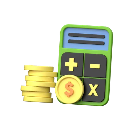 Calcul-budget  3D Icon