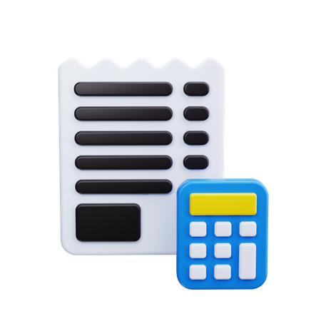 Calcul budgétaire  3D Icon