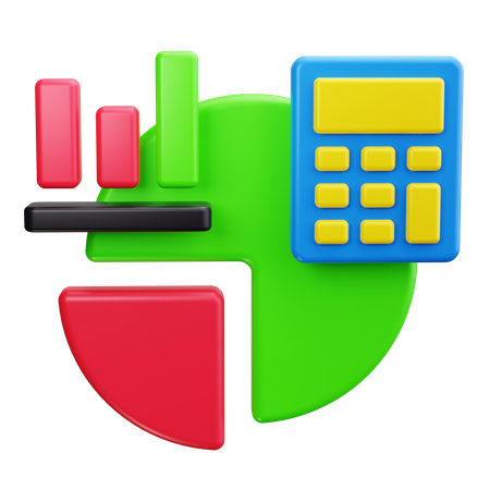 Calcul budgétaire  3D Icon