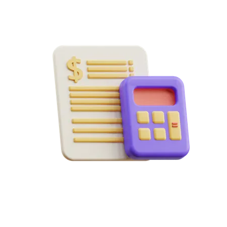 Calcul budgétaire  3D Icon