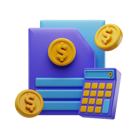 Calcul budgétaire  3D Icon