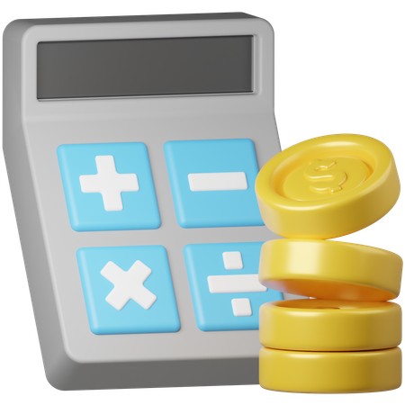 Calcul d'argent  3D Icon