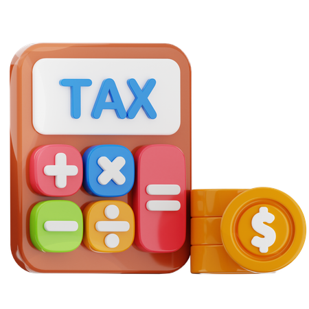 Calcul de la taxe  3D Icon