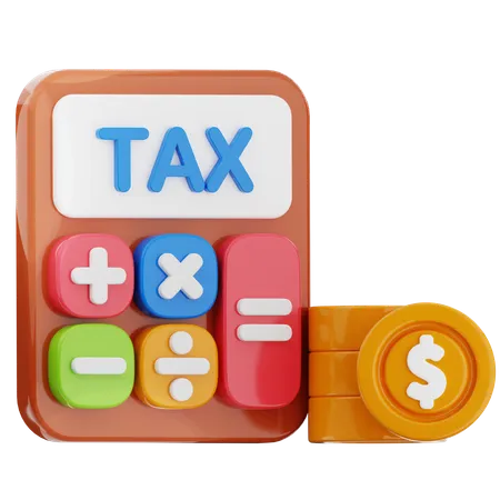 Calcul de la taxe  3D Icon