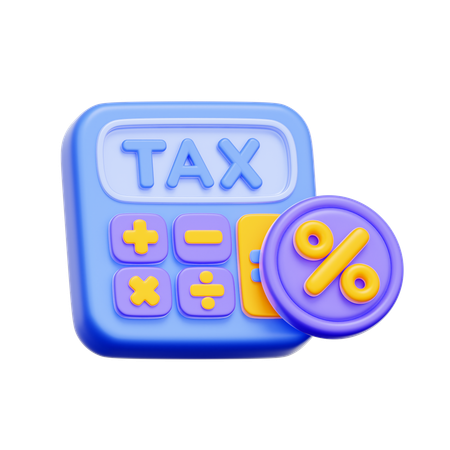 Calcul de la taxe  3D Icon