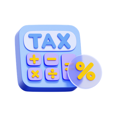 Calcul de la taxe  3D Icon