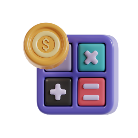 Calcul d'argent  3D Icon