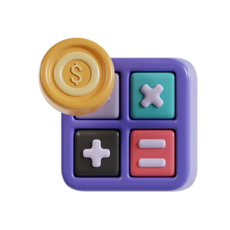 Calcul d'argent  3D Icon