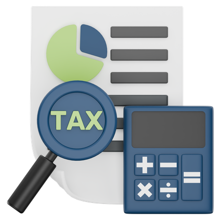 Calcul de la taxe  3D Icon