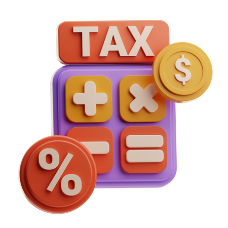 Calcul de la taxe  3D Icon