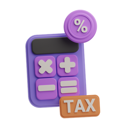 Calcul de la taxe  3D Icon