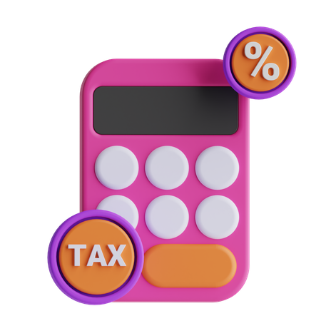 Calcul de la taxe  3D Icon
