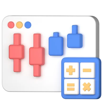 Calcul des stocks  3D Icon