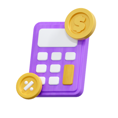 Calcul de la taxe  3D Icon