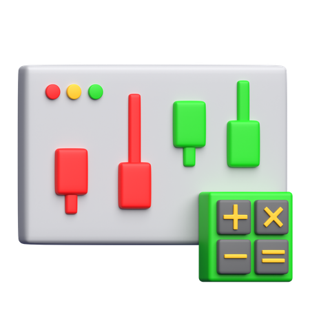 Calcul des stocks  3D Icon