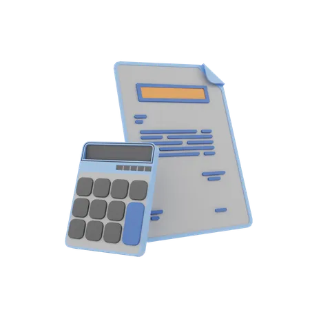 Calcul de la taxe  3D Icon