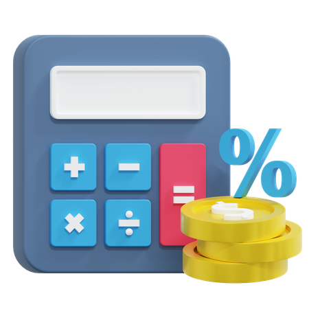 Calcul de la taxe  3D Icon