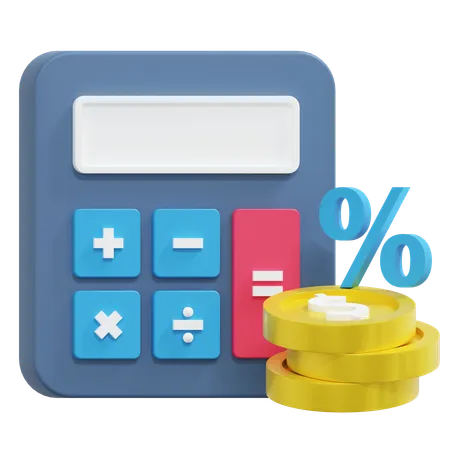 Calcul de la taxe  3D Icon