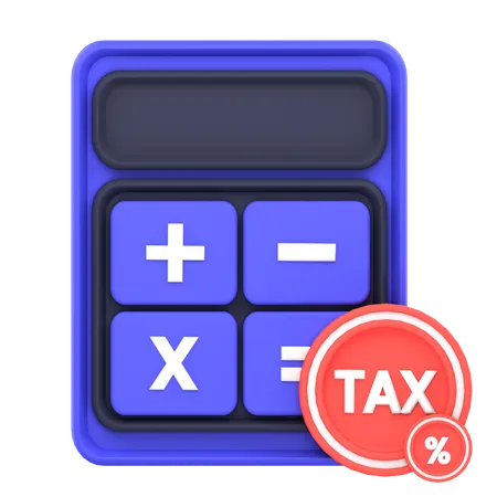 Calcul de la taxe  3D Icon