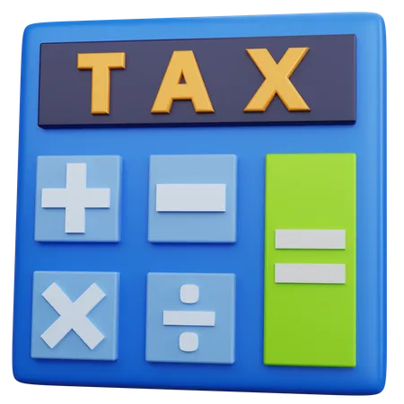 Calcul de la taxe  3D Icon