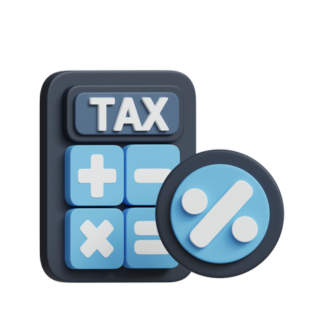 Calcul de la taxe  3D Icon