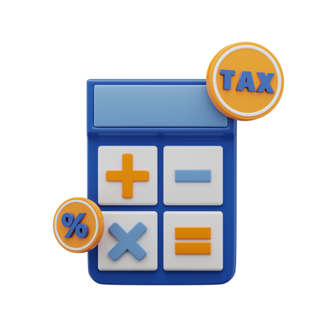 Calcul de la taxe  3D Icon