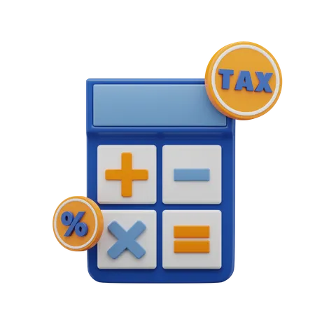 Calcul de la taxe  3D Icon