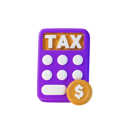 Calcul de la taxe  3D Icon