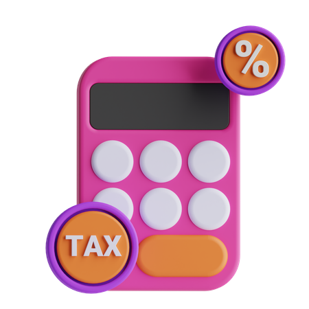 Calcul de la taxe  3D Icon