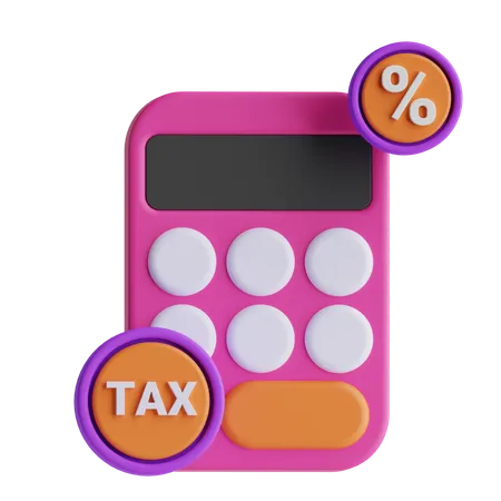 Calcul de la taxe  3D Icon