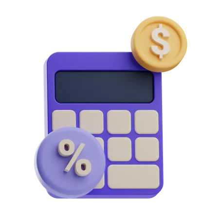 Calcul de la taxe  3D Icon