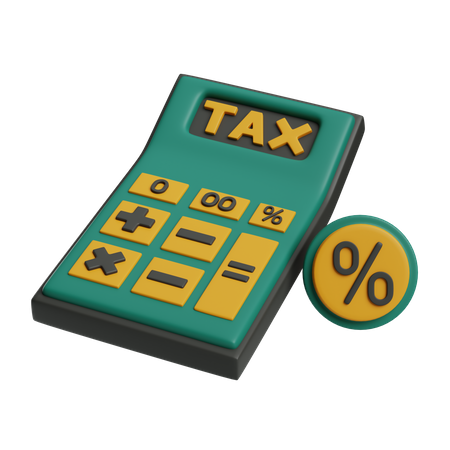 Calcul de la taxe  3D Icon