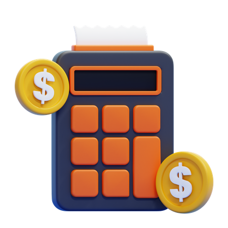 Calcul du déficit  3D Icon