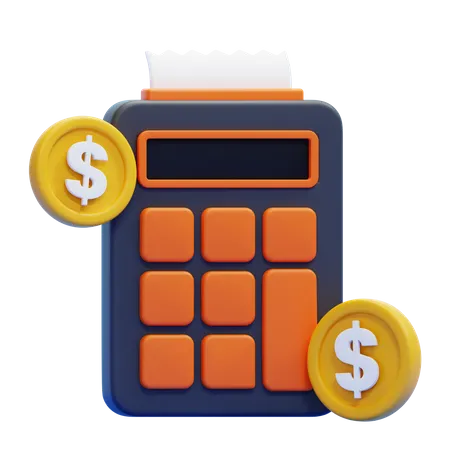 Calcul du déficit  3D Icon