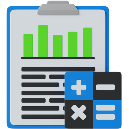 Calcul financier  3D Icon