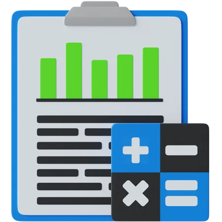 Calcul financier  3D Icon