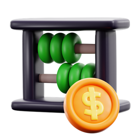 Calcul financier  3D Icon