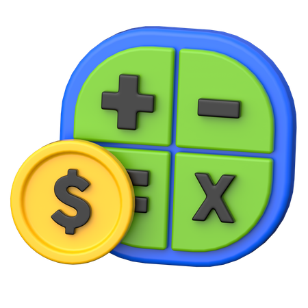 Calcul financier  3D Icon