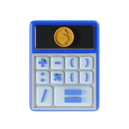 Calcul financier  3D Icon