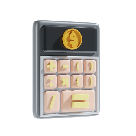 Calcul financier  3D Icon