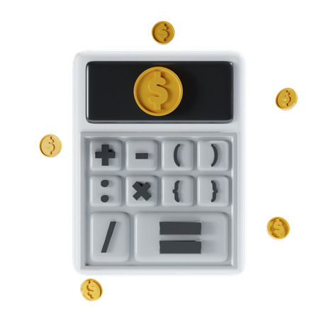 Calcul financier  3D Icon