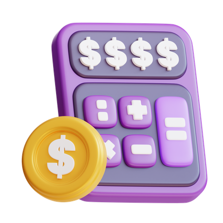 Calcul financier  3D Icon