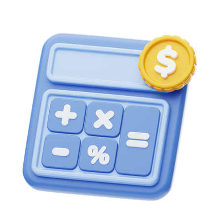 Calcul financier  3D Icon