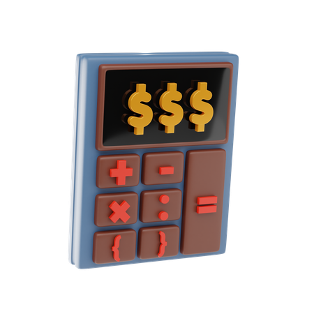 Calcul financier  3D Icon