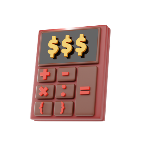 Calcul financier  3D Icon