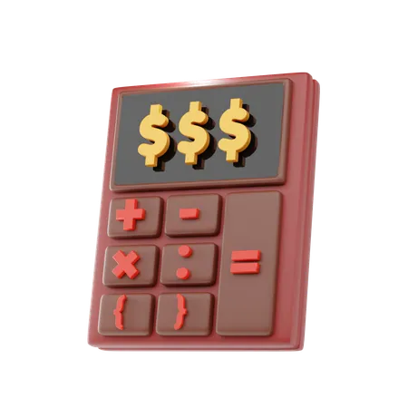 Calcul financier  3D Icon