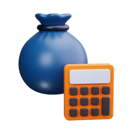 Calcul financier  3D Icon