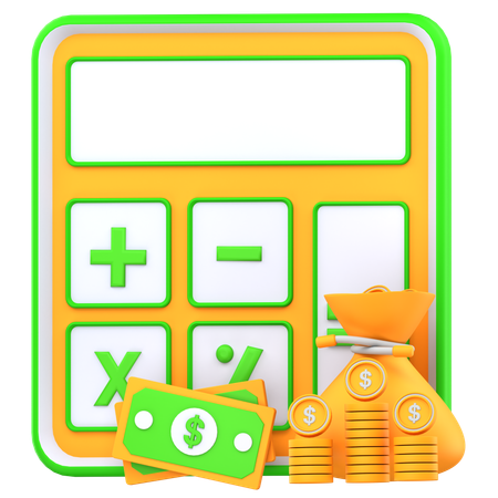 Calcul financier  3D Icon